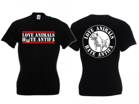Frauen T-Shirt - Love Animals 2 - schwarz Frauen T-Shirt - Love Animals 2 - schwarz