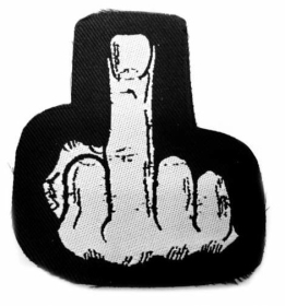 Aufnäher - Fuckfinger Aufnäher - Fuckfinger