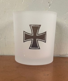 Teelicht / Trinkglas - Eisernes kreuz Teelicht / Trinkglas - Eisernes kreuz