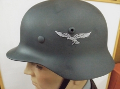 Stahlhelm - Luftwaffe - Flieger/Flak - LW-Adler + SWR (REPRO) Stahlhelm - Luftwaffe - Flieger/Flak - LW-Adler + SWR (REPRO)