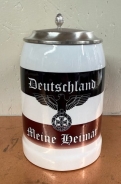 Bierkrug mit Zinndeckel - Deutschland meine Heimat Bierkrug mit Zinndeckel - Deutschland meine Heimat