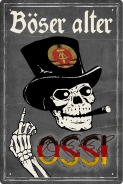 Blechschild - böser alter OSSI Blechschild - böser alter OSSI