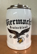 Bierkrug mit Zinndeckel - Biermacht - Deutschland Bierkrug mit Zinndeckel - Biermacht - Deutschland