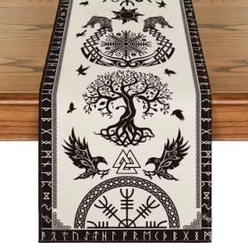 Tischläufer - Rabenbanner - beige Tischläufer - Rabenbanner - beige