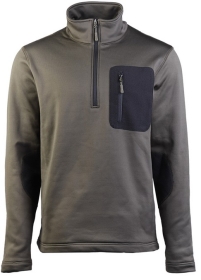 ZIP-PULLOVER - THERMO-FLEECE - OLIV ZIP-PULLOVER - THERMO-FLEECE - OLIV