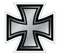 PVC Aufkleber - Eisernes Kreuz