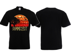 Frauen T-Shirt - Sommerzeit - Schwarze Sonne