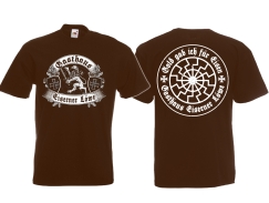 Frauen T-Shirt - Eiserner Löwe - Gold gab ich für Eisen - braun