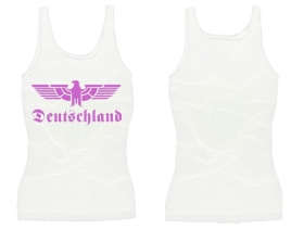 Frauen Top - Reichsadler - weiß/lila Frauen Top - Reichsadler - weiß/lila