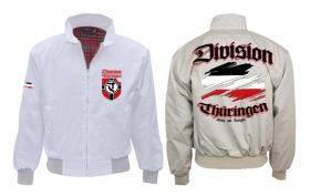 Harrington Jacke - bedruckt - weiß - Division Thüringen Harrington Jacke - bedruckt - weiß - Division Thüringen