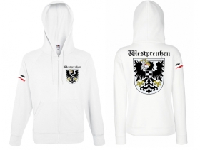 Frauen Kapuzenjacke - Westpreußen - weiß Frauen Kapuzenjacke - Westpreußen - weiß