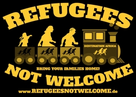 Refugees NOT WELCOME - Aufkleber Paket 100 Stück Refugees NOT WELCOME - Aufkleber Paket 100 Stück