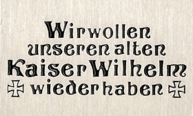 Pin - Kaiser Wilhelm II Pin - Kaiser Wilhelm II