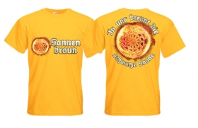 T-Hemd - Sonnenbraun - gelb T-Hemd - Sonnenbraun - gelb