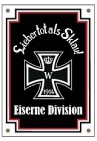 Emailleschild - Eiserne Division Emailleschild - Eiserne Division