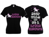 Frauen T-Shirt - A. Unicorn - Motiv1 - schwarz