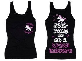 Frauen Top - Aryan Unicorn - Motiv3 - schwarz Frauen Top - Aryan Unicorn - Motiv3 - schwarz