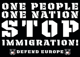Stop Immigration - Aufkleber Paket 50 Stück Stop Immigration - Aufkleber Paket 50 Stück