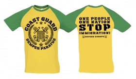 Raglan T-Shirt - Coast Guard - Gold/KellyGreen Raglan T-Shirt - Coast Guard - Gold/KellyGreen