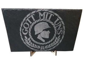 Schieferplatte - Gott mit uns - XXL Format Schieferplatte - Gott mit uns - XXL Format