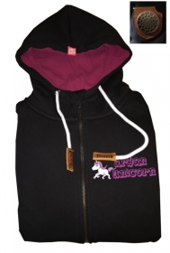 Druck18 Premium - Frauen Kapuzenjacke - Aryan Unicorn - schwarz Druck18 Premium - Frauen Kapuzenjacke - Aryan Unicorn - schwarz