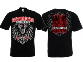 Frauen T-Shirt - Patrioten - Wir werden ewig zu Deutschland stehen - schwarz Frauen T-Shirt - Patrioten - Wir werden ewig zu Deutschland stehen - schwarz