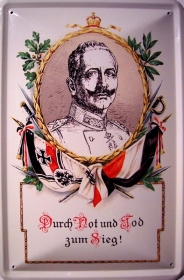 Blechschild - Durch Not und Tod zum Sieg - D12 (15) Blechschild - Durch Not und Tod zum Sieg - D12 (15)