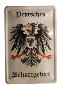Blechschild - Deutsches Schutzgebiet - Motiv 3 - D10 (28) Blechschild - Deutsches Schutzgebiet - Motiv 3 - D10 (28)