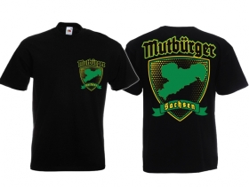 T-Hemd - Mutbürger - Sachsen - gelb/grün T-Hemd - Mutbürger - Sachsen - gelb/grün