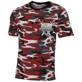 T-Hemd - Aryan Warrior - Wappen - rot-camo T-Hemd - Aryan Warrior - Wappen - rot-camo
